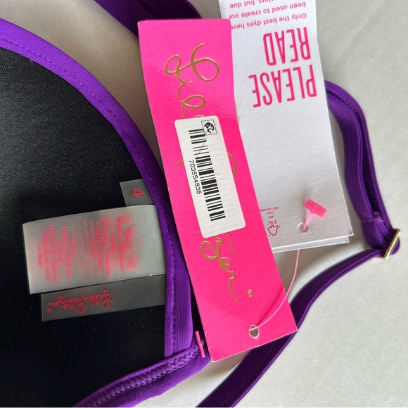 Lilly Pulitzer Dascha Top Purple Bikini Size 4 - Picture 8 of 8